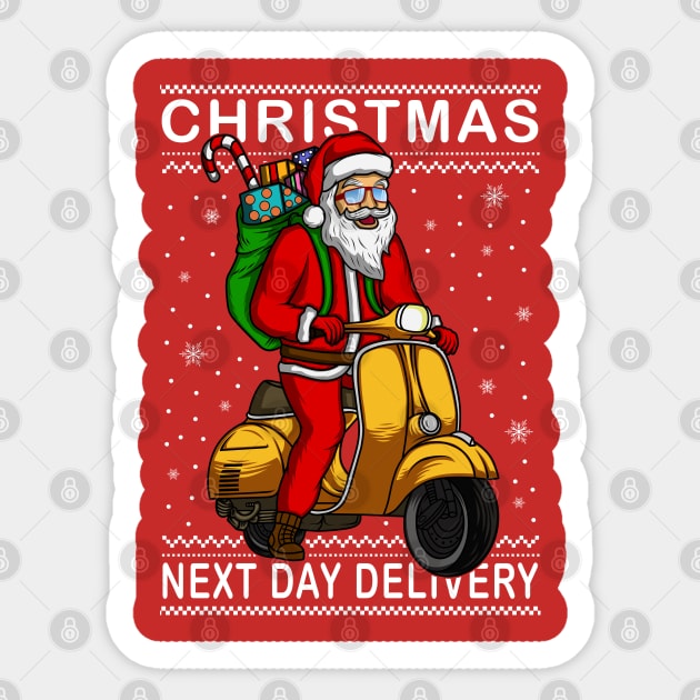 CHRISTMAS NEXT DAY DELIVERY Sticker by canzyartstudio